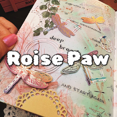 Roise Paw written across a floral art-journal page